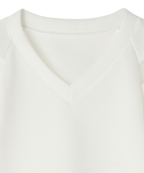 JENNE（ジェンヌ）の「日本製ダンボールニットトップス（Tシャツ/カットソー・レディース・ホワイト/ブラック/グレー・SMALL/MEDIUM/LARGE）」の14枚目の写真