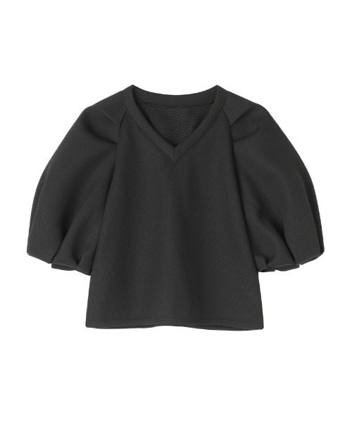 JENNE（ジェンヌ）の「日本製ダンボールニットトップス（Tシャツ/カットソー・レディース・ホワイト/ブラック/グレー・SMALL/MEDIUM/LARGE）」の6枚目の写真