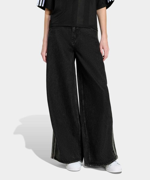 adidas（アディダス）の「ファイヤーバード アディレニウム トラックパンツ デニム / アディダスオリジナルス adidas Originals（デニムパンツ・レディース・ブラック・32W 30L/31W 30L/30W 30L/29/30/28/30/27/30/26/30/25/30/24/30）」の11枚目の写真