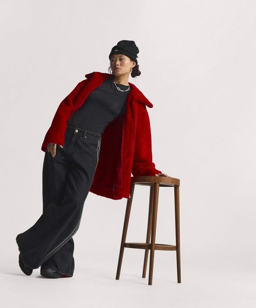 adidas（アディダス）の「ファイヤーバード アディレニウム トラックパンツ デニム / アディダスオリジナルス adidas Originals（デニムパンツ・レディース・ブラック・32W 30L/31W 30L/30W 30L/29/30/28/30/27/30/26/30/25/30/24/30）」の3枚目の写真