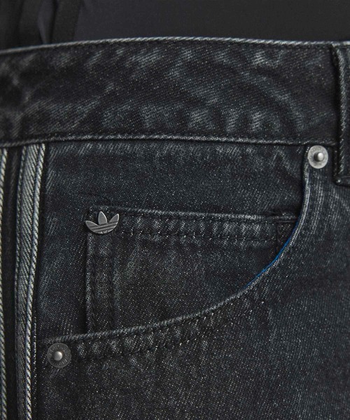 adidas（アディダス）の「ファイヤーバード アディレニウム トラックパンツ デニム / アディダスオリジナルス adidas Originals（デニムパンツ・レディース・ブラック・32W 30L/31W 30L/30W 30L/29/30/28/30/27/30/26/30/25/30/24/30）」の8枚目の写真