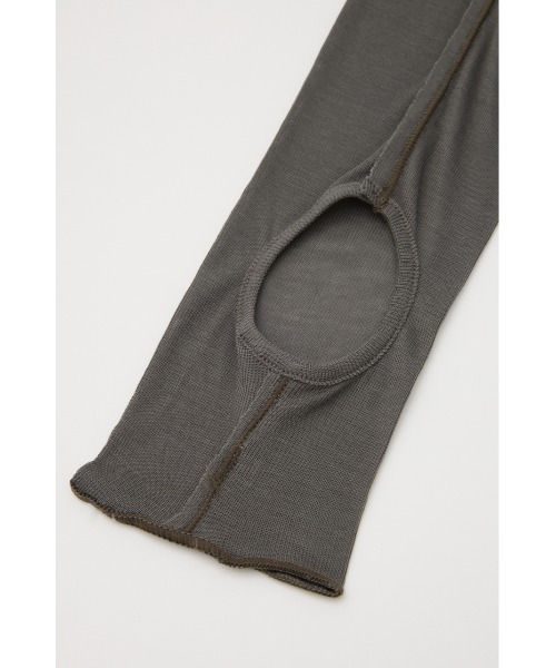 SLY（スライ）の「LAYERED SHEER SOCKS レイヤード シアー ソックス（ソックス/靴下・レディース・グレー/ライトベージュ・FREE）」の5枚目の写真