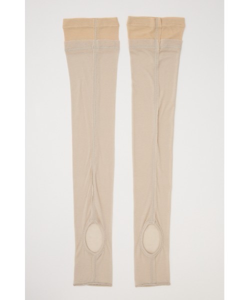 SLY（スライ）の「LAYERED SHEER SOCKS レイヤード シアー ソックス（ソックス/靴下・レディース・グレー/ライトベージュ・FREE）」の10枚目の写真