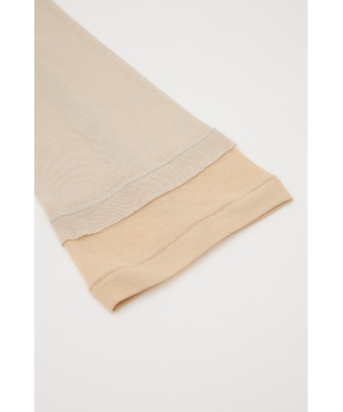 SLY（スライ）の「LAYERED SHEER SOCKS レイヤード シアー ソックス（ソックス/靴下・レディース・グレー/ライトベージュ・FREE）」の11枚目の写真