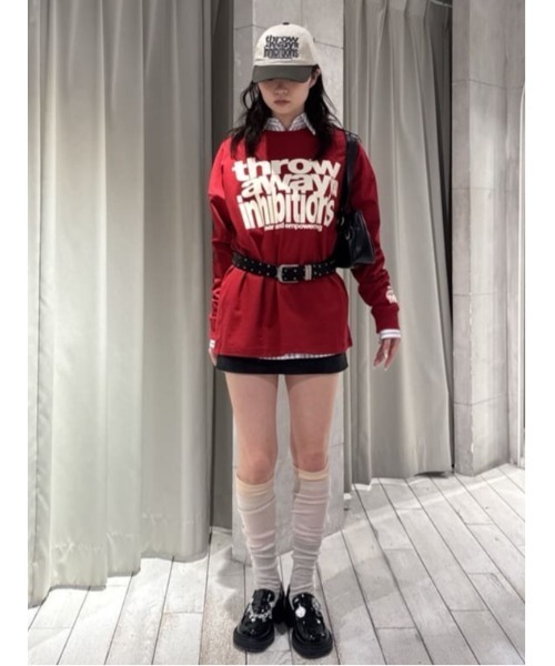 SLY(スライ)の「LAYERED SHEER SOCKS レイヤード シアー ソックス(ソックス/靴下・レディース・グレー/ライトベージュ・FREE)」の5枚目の写真