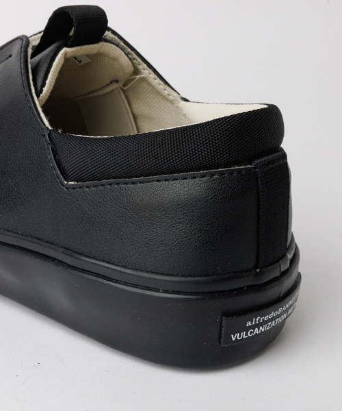 alfredoBANNISTER（アルフレッドバニスター）の「【26S/S】比翼 スリッポン スニーカー（スニーカー・メンズ・ブラック/ネイビー/ホワイト・39/40/43/42/41/44/45）」の6枚目の写真