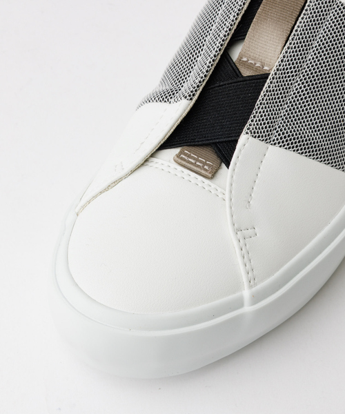 alfredoBANNISTER（アルフレッドバニスター）の「【26S/S】比翼 スリッポン スニーカー（スニーカー・メンズ・ブラック/ネイビー/ホワイト・39/40/43/42/41/44/45）」の14枚目の写真