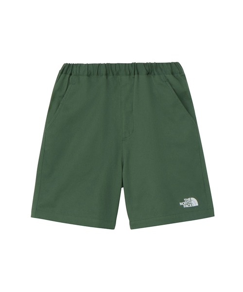 THE NORTH FACE（ザノースフェイス）の「THE NORTH FACE/ノースフェイス コットン ショートパンツ NBJ42644（その他パンツ・キッズ・ダークグリーン/ダークベージュ・160cm/150cm/140cm/130cm）」の2枚目の写真