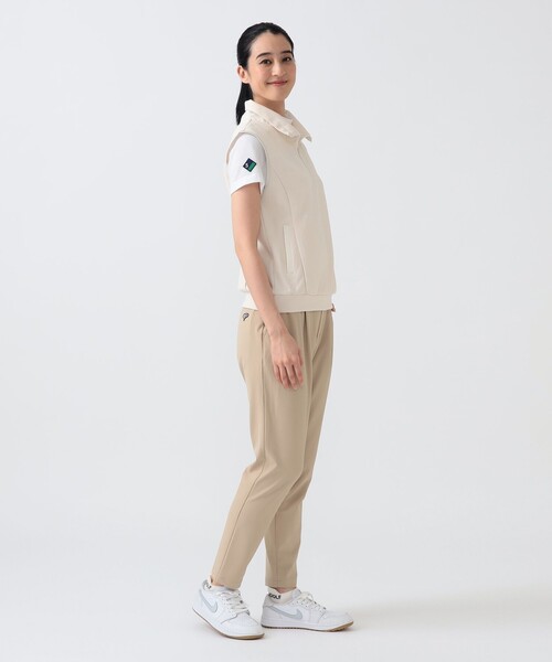 BEAMS GOLF(ビームスゴルフ)の「PURPLE LABEL / ツイル ハーフジップ ベスト(ベスト・レディース・オフホワイト/グリーン・LARGE/MEDIUM/SMALL)」の20枚目の写真