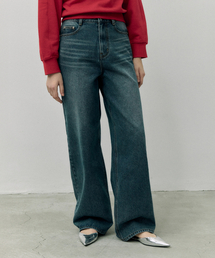 WIDE DENIM PANTS LIGHT BLUE