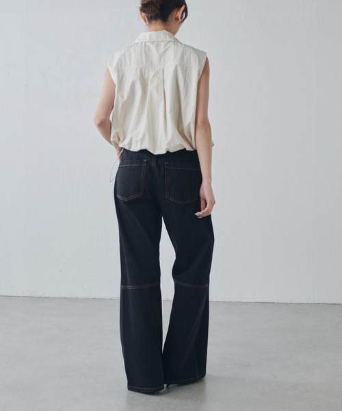 Lui's(ルイス)の「【セットアップ対応◎】バルーンコンパクトベスト(ベスト・レディース・ブラック/アイボリー・FREE)」の19枚目の写真