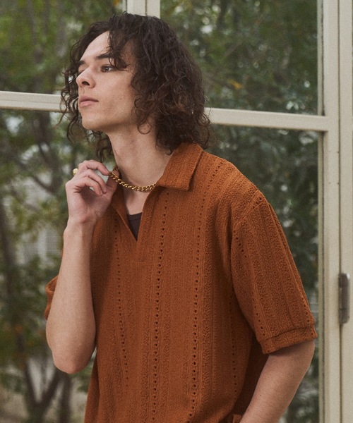 CASPER JOHN（キャスパージョン）の「Rattling skipper shirts/ラトリングスキッパーシャツ（シャツ/ブラウス・メンズ・アイボリー/ブラウン/ブラック・SMALL/X-SMALL/LARGE/MEDIUM）」の8枚目の写真
