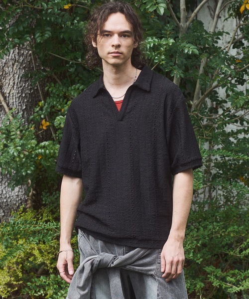 CASPER JOHN（キャスパージョン）の「Rattling skipper shirts/ラトリングスキッパーシャツ（シャツ/ブラウス・メンズ・アイボリー/ブラウン/ブラック・SMALL/X-SMALL/LARGE/MEDIUM）」の4枚目の写真