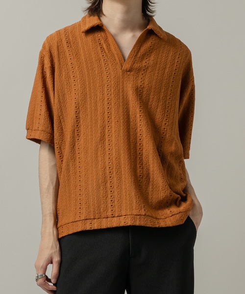 CASPER JOHN（キャスパージョン）の「Rattling skipper shirts/ラトリングスキッパーシャツ（シャツ/ブラウス・メンズ・アイボリー/ブラウン/ブラック・SMALL/X-SMALL/LARGE/MEDIUM）」の17枚目の写真