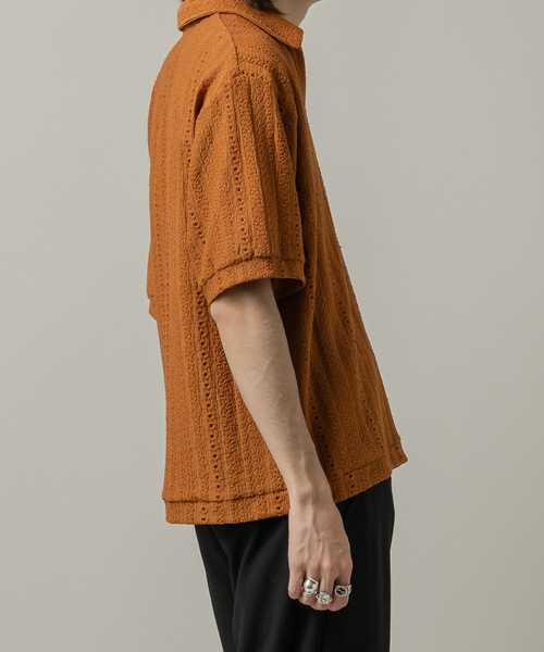 CASPER JOHN（キャスパージョン）の「Rattling skipper shirts/ラトリングスキッパーシャツ（シャツ/ブラウス・メンズ・アイボリー/ブラウン/ブラック・SMALL/X-SMALL/LARGE/MEDIUM）」の18枚目の写真