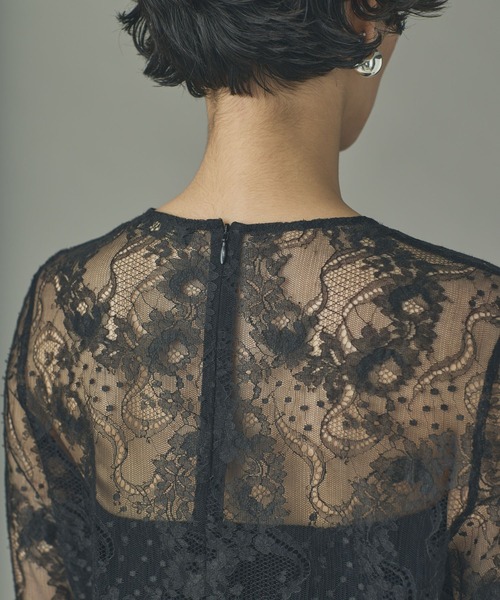 Curensology（カレンソロジー）の「Curensology(カレンソロジー)/＜C.S.G＞リネンリバーレースブラウス（シャツ/ブラウス・レディース・ベージュ/ブラック・FREE）」の15枚目の写真