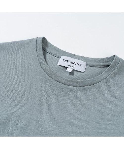 EDWARDMAX(エドワードマックス)の「シルケットダブルコットン半袖Tシャツ(レギュラー)(Tシャツ/カットソー・レディース・その他・M/L/XL)」の2枚目の写真