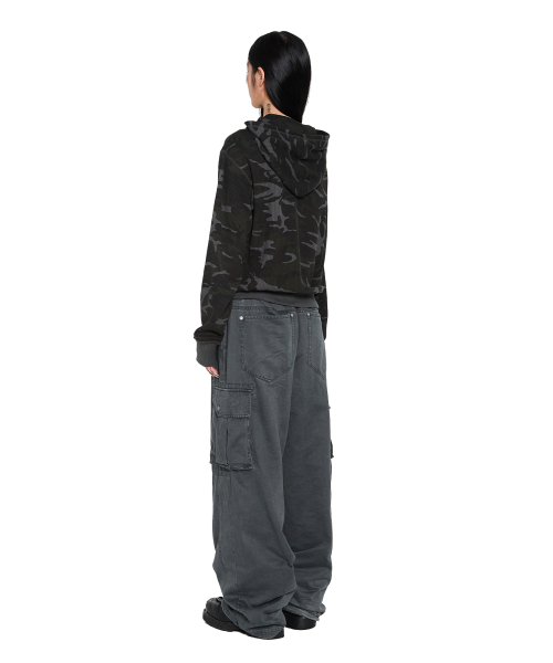 AAKAM(アーカム)の「Oblique Zippered Cargo Pants (Dark Gray)(その他パンツ・レディース・その他・1/2)」の6枚目の写真