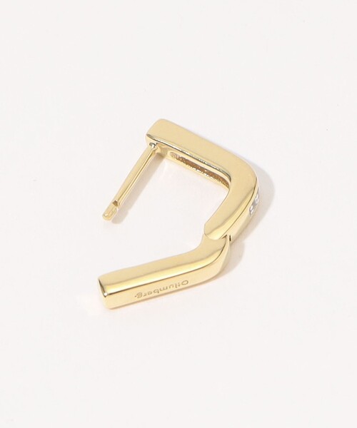 TOMORROWLAND （トゥモローランド）の「Otiumberg. Pave Edged Square Hoop ピアス（ピアス（両耳用）・レディース・ゴールド系その他・FREE）」の4枚目の写真