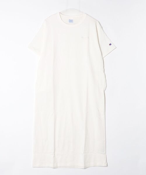 Champion(チャンピオン)の「【Champion/チャンピオン】レディース スウェットワンピース(ワンピース・レディース・ネイビー/オリーブ/ブラック/アッシュグレー/オフホワイト・LARGE/MEDIUM)」の1枚目の写真