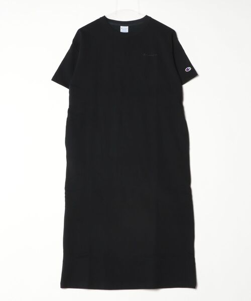 Champion(チャンピオン)の「【Champion/チャンピオン】レディース スウェットワンピース(ワンピース・レディース・ネイビー/オリーブ/ブラック/アッシュグレー/オフホワイト・LARGE/MEDIUM)」の2枚目の写真