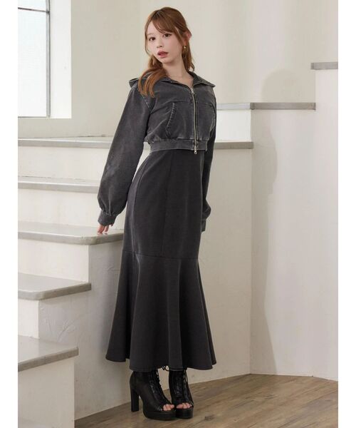 EATME（イートミー）の「スウェットショートパーカー（パーカー・レディース・ブルー/ブラック・FREE）」の13枚目の写真