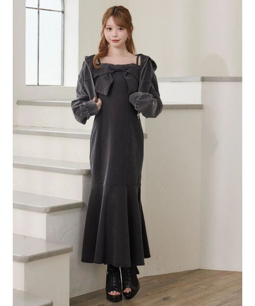 EATME（イートミー）の「スウェットショートパーカー（パーカー・レディース・ブルー/ブラック・FREE）」の15枚目の写真