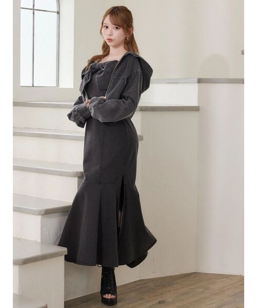 EATME（イートミー）の「スウェットショートパーカー（パーカー・レディース・ブルー/ブラック・FREE）」の16枚目の写真