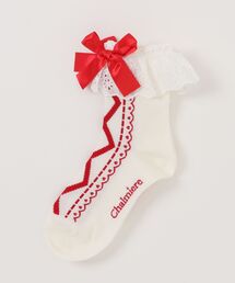 Chalmiere（シャルミエール）の「コットンレースソックス（その他小物）」