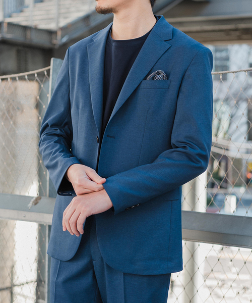 EDIFICE(エディフィス)の「"抗菌防臭&シワ防止機能" ワルツ ツイル 2ボタン ジャケット(テーラードジャケット・メンズ・ベージュ/ネイビー/ブラック/ブラウン/コバルトブルー・SMALL/MEDIUM/LARGE/X-LARGE)」の5枚目の写真