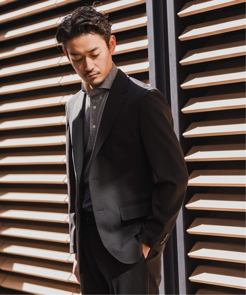 EDIFICE(エディフィス)の「"抗菌防臭&シワ防止機能" ワルツ ツイル 2ボタン ジャケット(テーラードジャケット・メンズ・ベージュ/ネイビー/ブラック/ブラウン/コバルトブルー・SMALL/MEDIUM/LARGE/X-LARGE)」の9枚目の写真