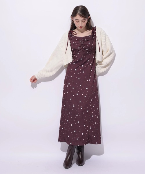 Rirandture（リランドチュール）の「ボレロカーディガン（ニット/セーター・レディース・ライトパープル/グレイッシュベージュ/ライトイエロー/ネイビー/レッド/オフホワイト/グリーン系その他2・2）」の13枚目の写真