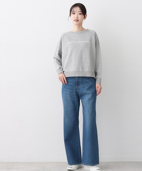 Dessin（デッサン）の「【洗える】リラックスフレアシルエット12OZデニム（その他パンツ・レディース・ブルー/サックスブルー/ネイビー・03/02/01）」の6枚目の写真
