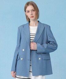 オックスストレッチダブル ジャケット〈セットアップ対応商品〉