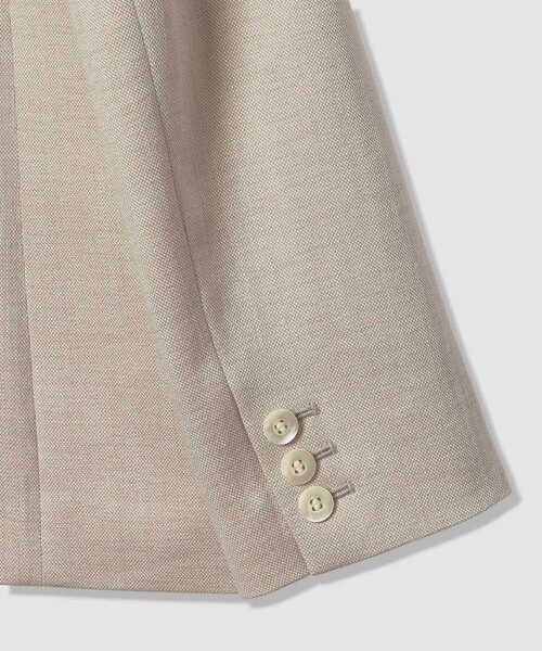 ANAYI(アナイ)の「【セットアップ対応商品】オックスストレッチダブル ジャケット(テーラードジャケット・レディース・ピンク/ベージュ/ダークインディゴブルー/ネイビー・38/36/34)」の22枚目の写真