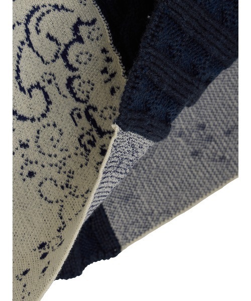 ELCHELE(エルチェレ)の「PAGE2026 #3 BANDANNA KNIT TOP(ニット/セーター・レディース・ネイビー・FREE)」の13枚目の写真