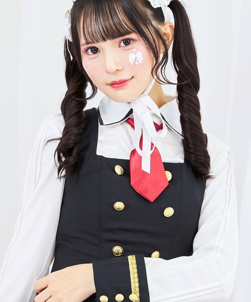 BODYLINE（ボディライン）の「3wayゴールドチェーンのパンクジャンパースカート 8点セット（ワンピース・レディース・ブラック・S/M/L/2L/4L）」の6枚目の写真