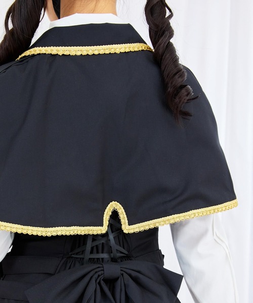 BODYLINE（ボディライン）の「3wayゴールドチェーンのパンクジャンパースカート 8点セット（ワンピース・レディース・ブラック・S/M/L/2L/4L）」の9枚目の写真