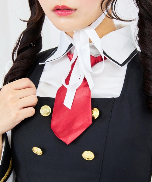 BODYLINE（ボディライン）の「3wayゴールドチェーンのパンクジャンパースカート 8点セット（ワンピース・レディース・ブラック・S/M/L/2L/4L）」の11枚目の写真