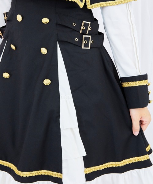 BODYLINE（ボディライン）の「3wayゴールドチェーンのパンクジャンパースカート 8点セット（ワンピース・レディース・ブラック・S/M/L/2L/4L）」の14枚目の写真