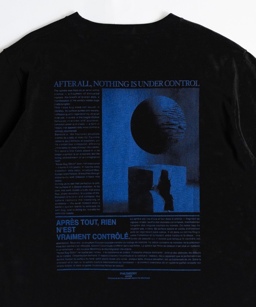 PHILTHEORY(フィルセオリー)の「Glitch poem back graphic T-shirts / グリッチポエムバックグラフィックTシャツ(Tシャツ/カットソー・メンズ・ブラック/ホワイト・3/2/1)」の10枚目の写真