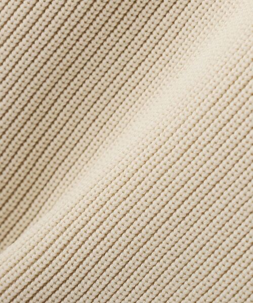 Editt by YECCA VECCA（エディットバイイェッカヴェッカ）の「ZIPニットレイヤードフーディーシャツ（シャツ/ブラウス・レディース・ネイビー/ブラック/ライトベージュ・FREE）」の6枚目の写真