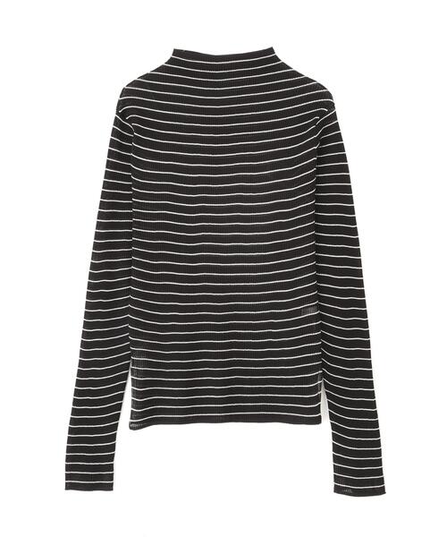 PINKY&DIANNE（ピンキーアンドダイアン）の「◆シアーボーダーボトルネックニット（ニット/セーター・レディース・ホワイト系その他2/ブラック系その他・38）」の19枚目の写真