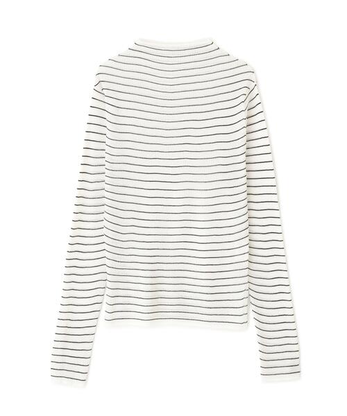 PINKY&DIANNE（ピンキーアンドダイアン）の「◆シアーボーダーボトルネックニット（ニット/セーター・レディース・ホワイト系その他2/ブラック系その他・38）」の10枚目の写真