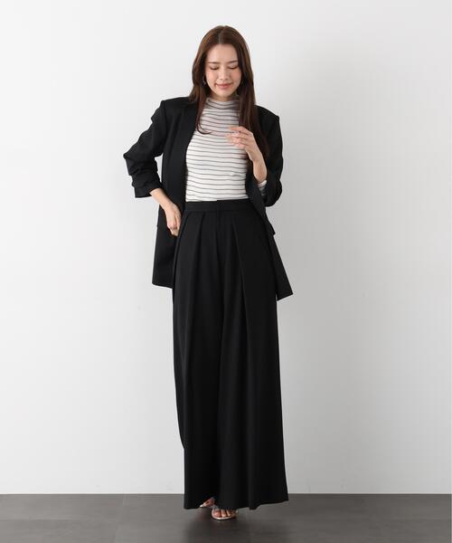 PINKY&DIANNE（ピンキーアンドダイアン）の「◆シアーボーダーボトルネックニット（ニット/セーター・レディース・ホワイト系その他2/ブラック系その他・38）」の15枚目の写真