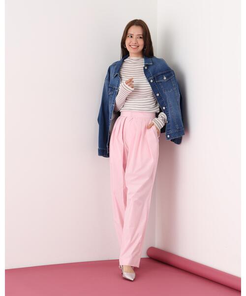 PINKY&DIANNE（ピンキーアンドダイアン）の「◆シアーボーダーボトルネックニット（ニット/セーター・レディース・ホワイト系その他2/ブラック系その他・38）」の16枚目の写真