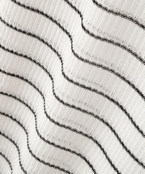 PINKY&DIANNE（ピンキーアンドダイアン）の「◆シアーボーダーボトルネックニット（ニット/セーター・レディース・ホワイト系その他2/ブラック系その他・38）」の3枚目の写真