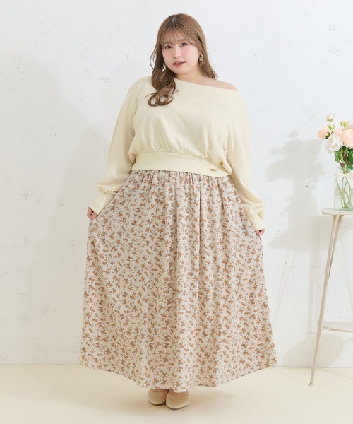 Louiosy(ルオシー)の「【Louiosy】【大きいサイズ】チャーム付き袖ボリュームスウェット(スウェット・レディース・ライトブルー/アイボリー・4L/3L/X-LARGE)」の5枚目の写真