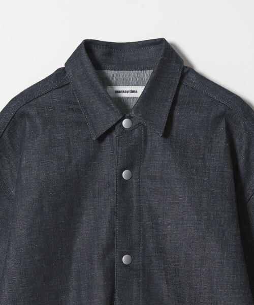 MONKEY TIME（モンキータイム）の「リジッド デニム CPO シャツ（シャツ/ブラウス・メンズ・ネイビー・S/M/L/XL）」の16枚目の写真