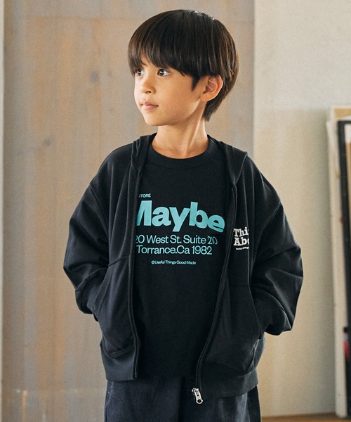 GENERATOR（ジェネレーター）の「ジェネレーター ジップパーカー（パーカー・キッズ・ホワイト/ブラック/トップグレー・M/L/XL）」の2枚目の写真